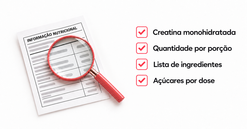 Melhor creatina em goma: critérios técnicos e checklist de compra