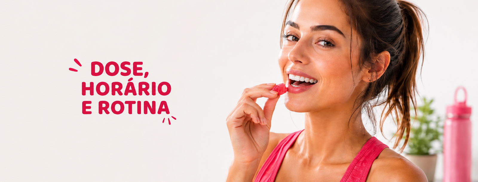 Como tomar creatina em goma Pump Gummy com duas gomas por dia